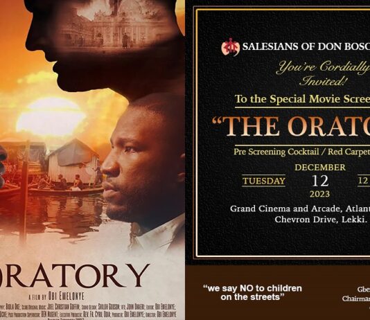 CARDINAL ONAIYEKAN, SALESIANS OF DON BOSCO TO HOST SPECIAL SCREENING OF THE ORATORY MOVIE ON 12TH DECEMBER